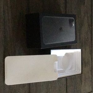 Empty iPhone 11 Pro Max box